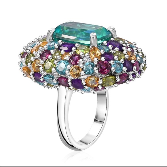 NWOT Peacock Quartz Ring - Picture 3 of 5